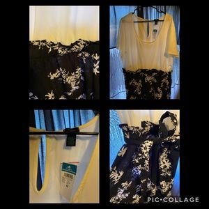 BLACK AND WHITE JUMPSUIT SIZE 4x